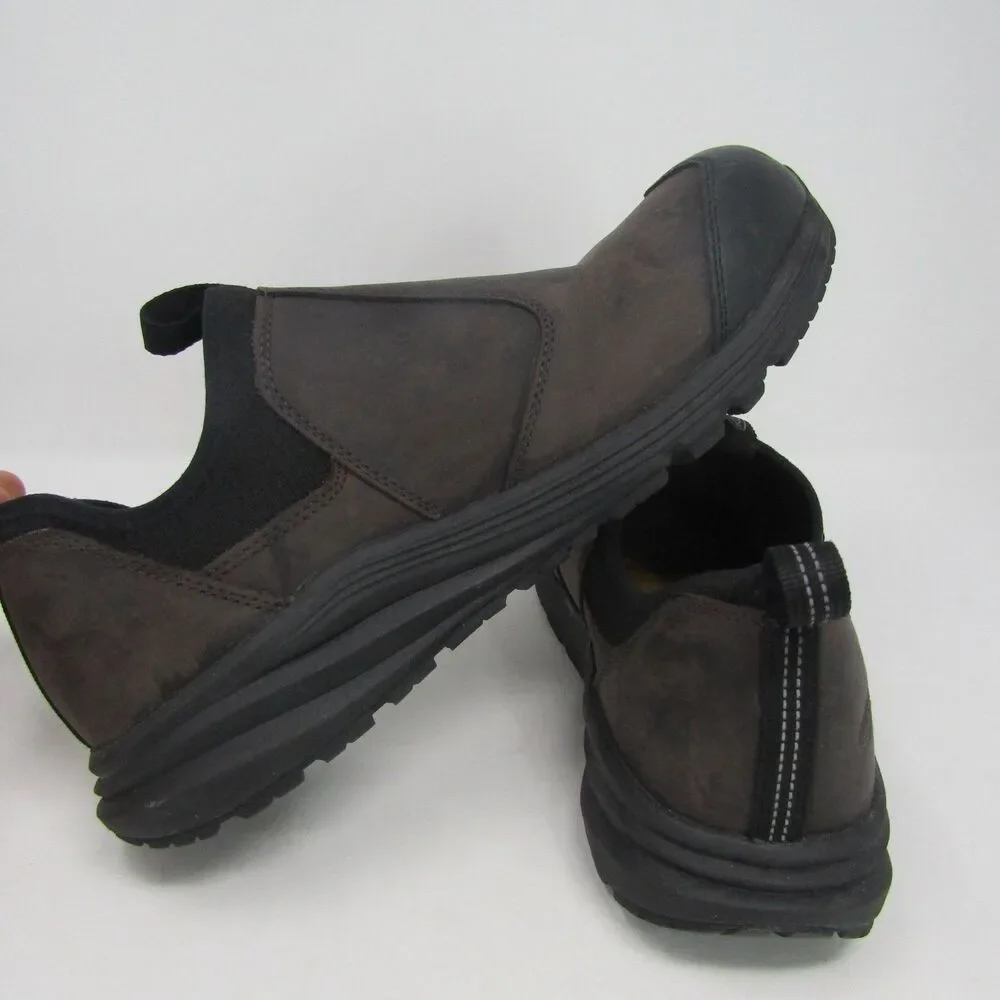 KEEN Utility Vista Energy ESD Carbon Toe Slip-On Work Shoes Men's US 11D Brown